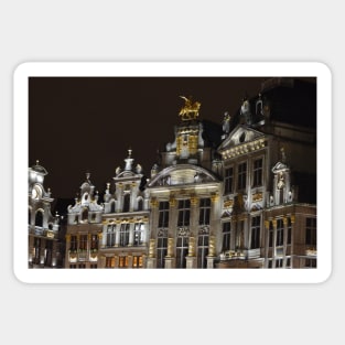 A view of Grand Place, Brussels, Belgium Sticker